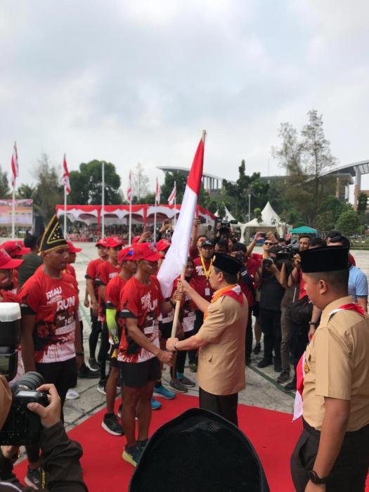 Riau Ultra Merdeka Run 2019, Serka Dewa Gede Astawa Jadi Peserta Tercepat